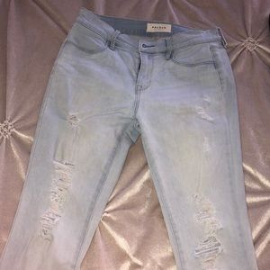 pacsun light was ripped jeans
